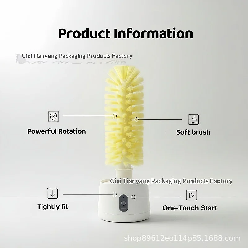 

Cordless Electric Cup Cleaning Brush Set for Glass & Travel Mugs
