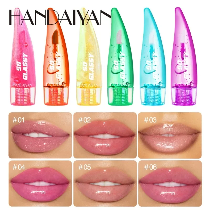 EOEKKY New Warm Change Lip Gloss Moisturizing  Oil  Gloss Mirror Pearl Lip Glaze