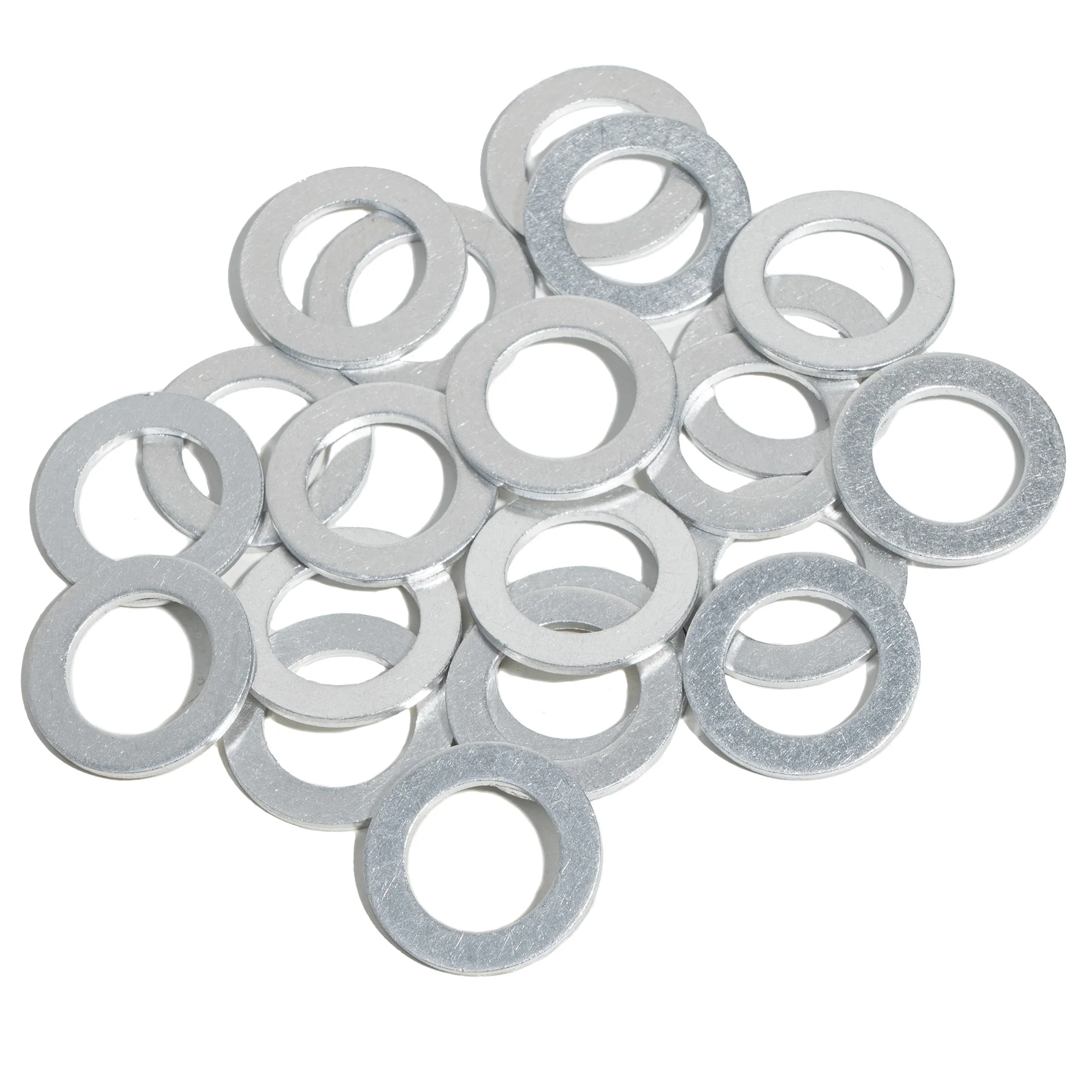 50PCS Aluminum Crush Washer Oil Drain Plug Gasket, 14mm Replacement for Honda Acura Civic Accord CR-V/CRV