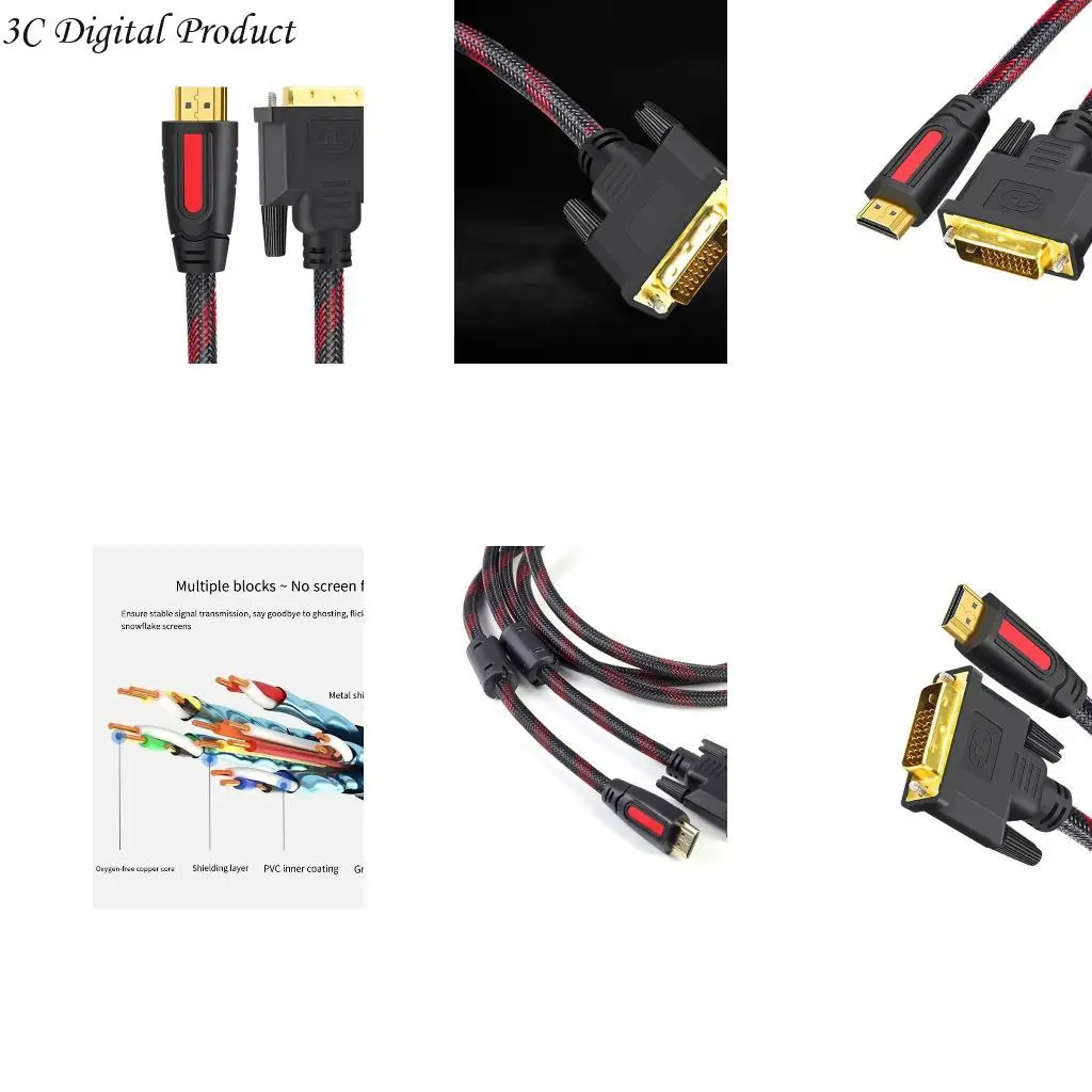 HD4K HDTV-совместимый с DVI ДИБКИЙСКИЙ КАБЕЛЬНЫЙ КАБЕР КАБЕЛА 4,92 фута для проекторов Q84A