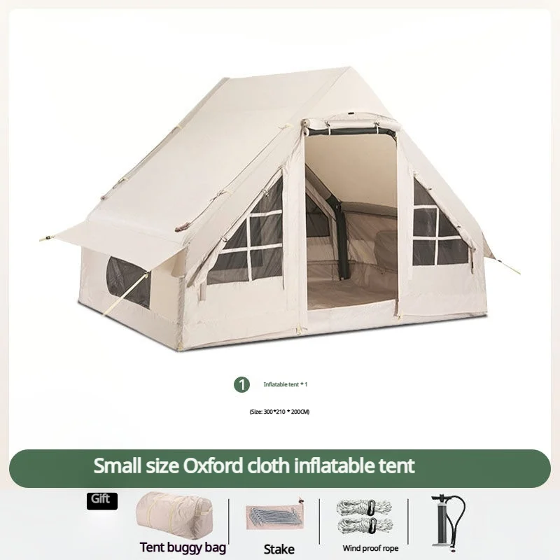 Grande luxo 5-7 pessoas à prova dwaterproof água oxford inflável barraca de acampamento durável hermético uma estrutura do quarto para aventuras ao ar livre