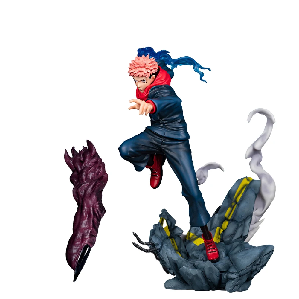 JJK anime figuur Itadori Yuji vechten action figure Ryomen Sukuna vinger beeldje PVC Model Speelgoed Pop Standbeeld Ornament Gift 28 cm