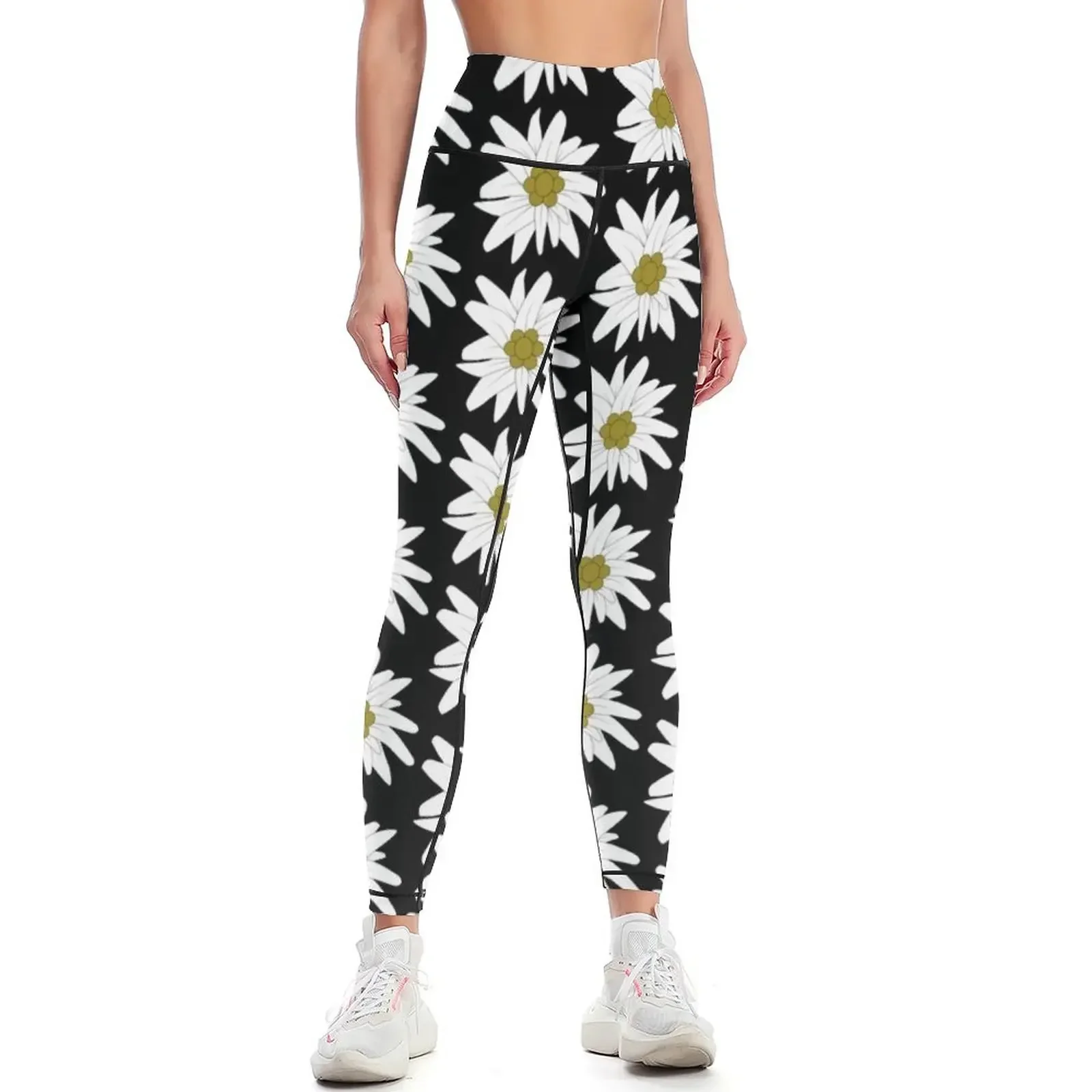 Edelweiss Edelweiss, Alps and mountains gift for hikers Leggings Golf wear Clothing fitness trousers Womens Leggings