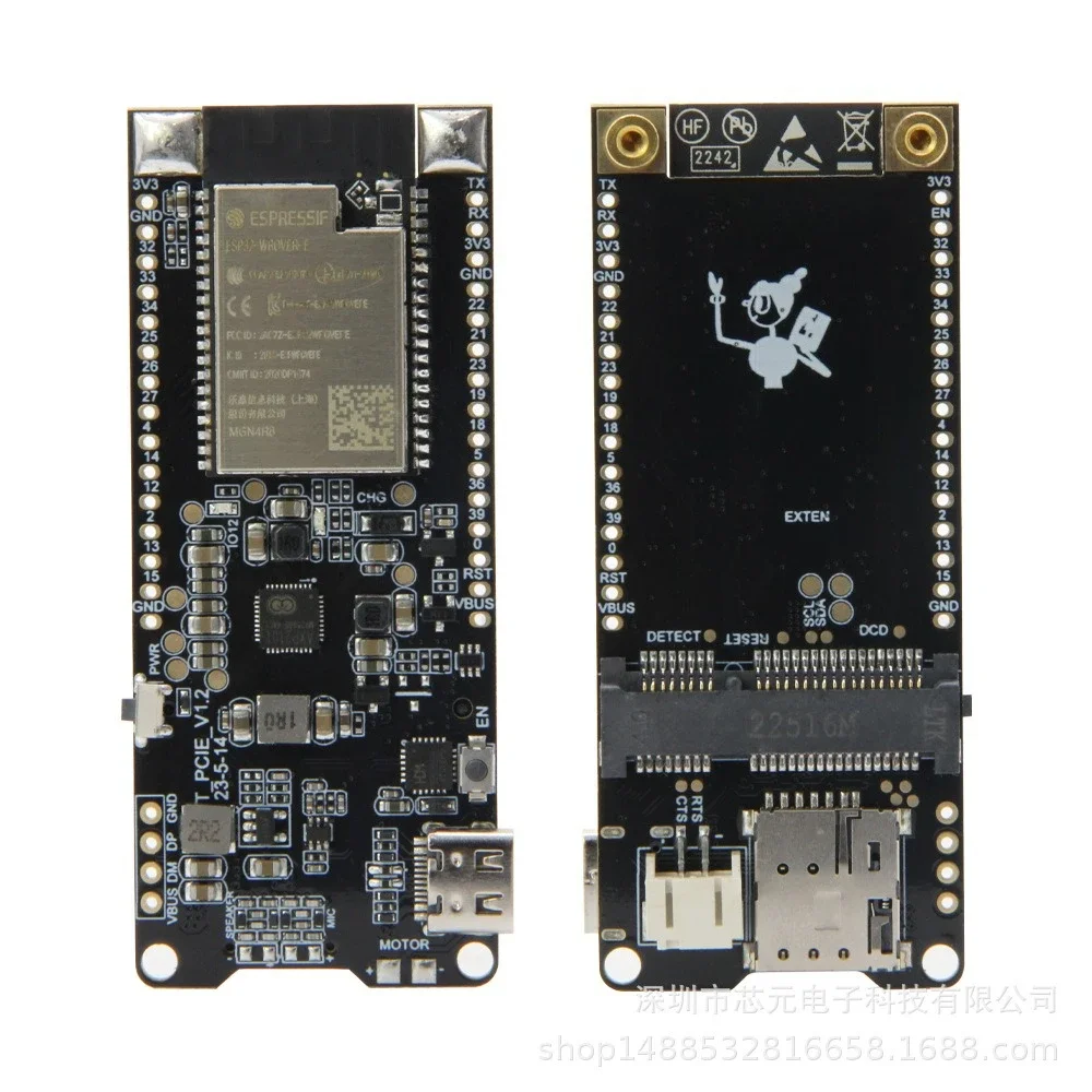 

T-PCIE ESP32 PMU 2G 3G NB-IOT 4G CAT1 CAT4 GPS