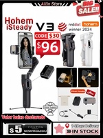 Hohem iSteady V3 3-Axis Smartphone Gimbal Stabilizer AI Tracking Gesture Control Built-in LED Fill Light for iPhone 15 16SUMSANG