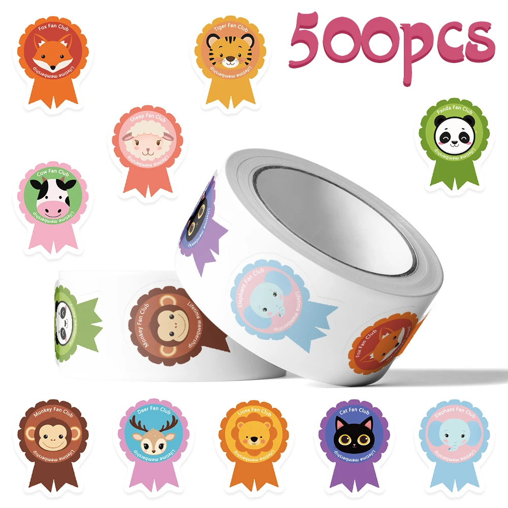 

500 шт. милых наклеек с животными для телефонов, ноутбуков, скейтбордов, гитар, DIY, водонепроницаемые мультяшные стикеры