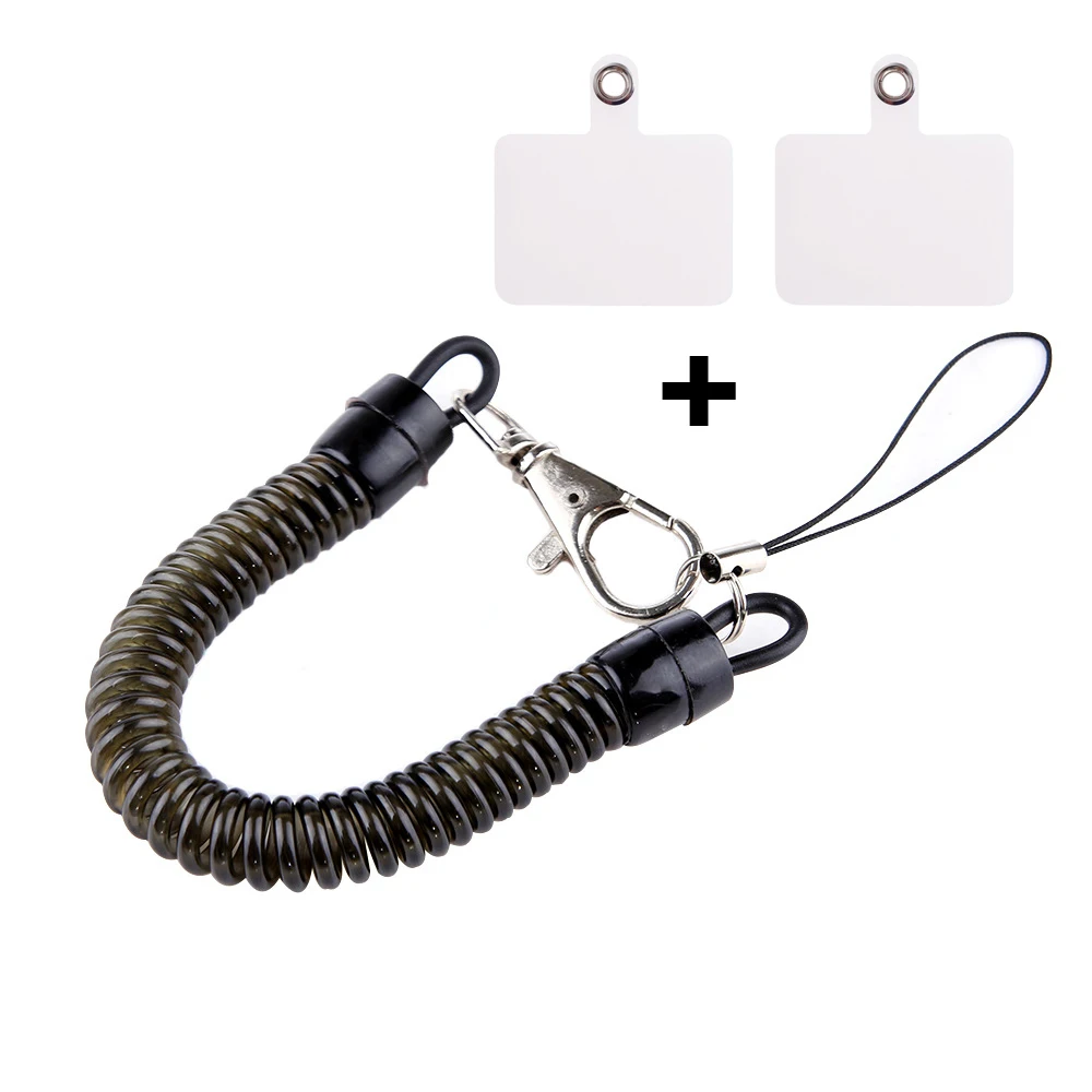 Antivol Téléphone Portable DULZEN - Sangle Rétractable Avec Mousqueton Harnais Anti-Chute