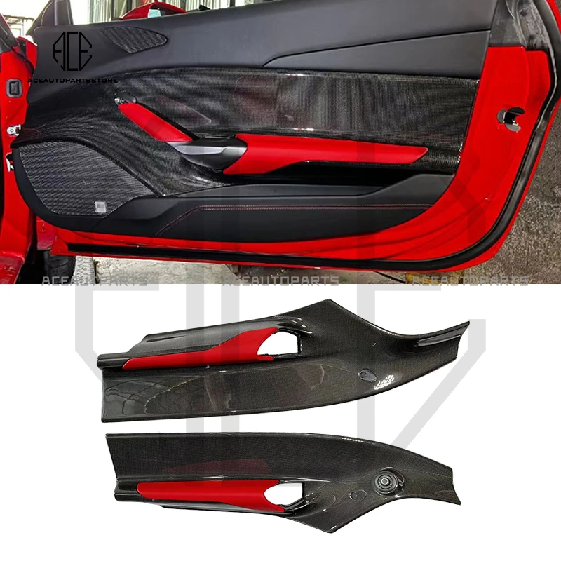 

Oem Style Dry Carbon Fiber Door Panel Interior For F488 488 GTB SPYDER