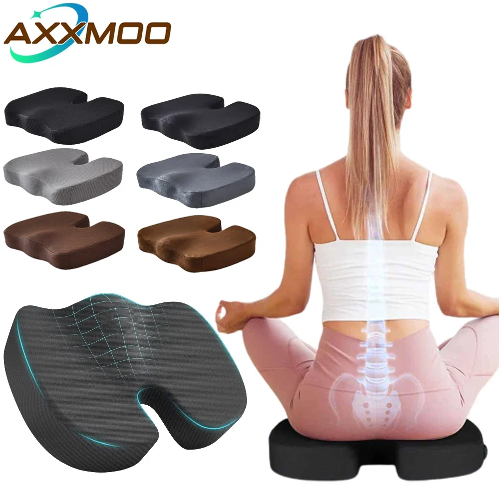 Cushions  Office Chairs,Memory Foam Coccyx Cushion Pads  Tailbone Pain,Sciatica Relief Pillow, Sitting Posture