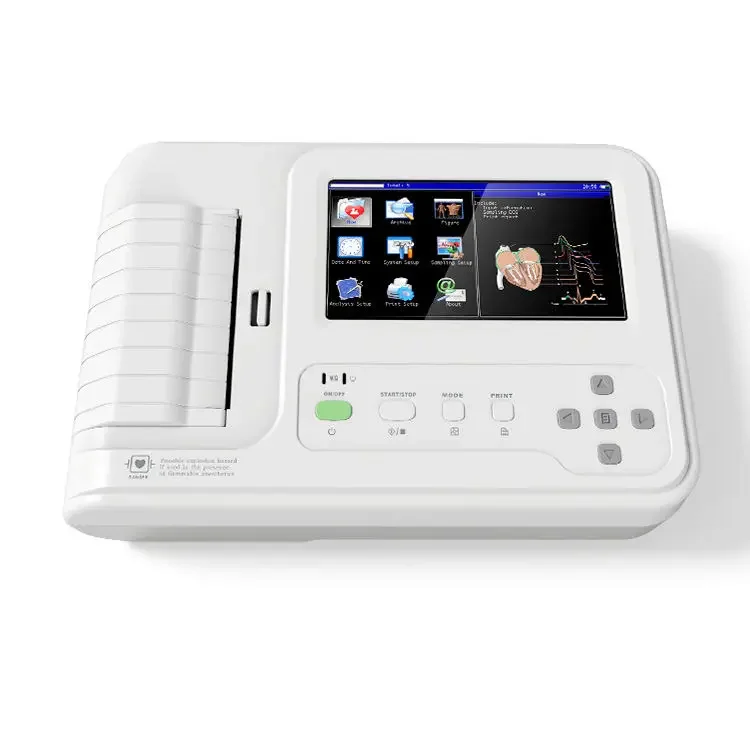 

Contec Portable Wireless Digital 6 Channels Ecg Ekg Machine Electrocardiograph Machine