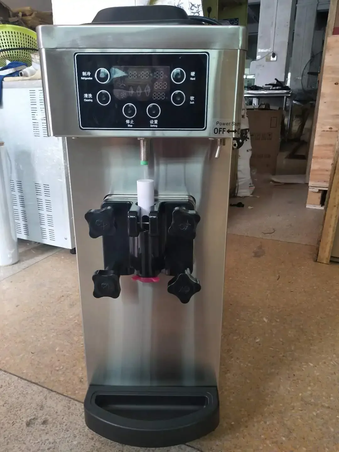 

z New products factory supply prices For 8L 10L 16L single flavor pro cooling ice cream soft machine