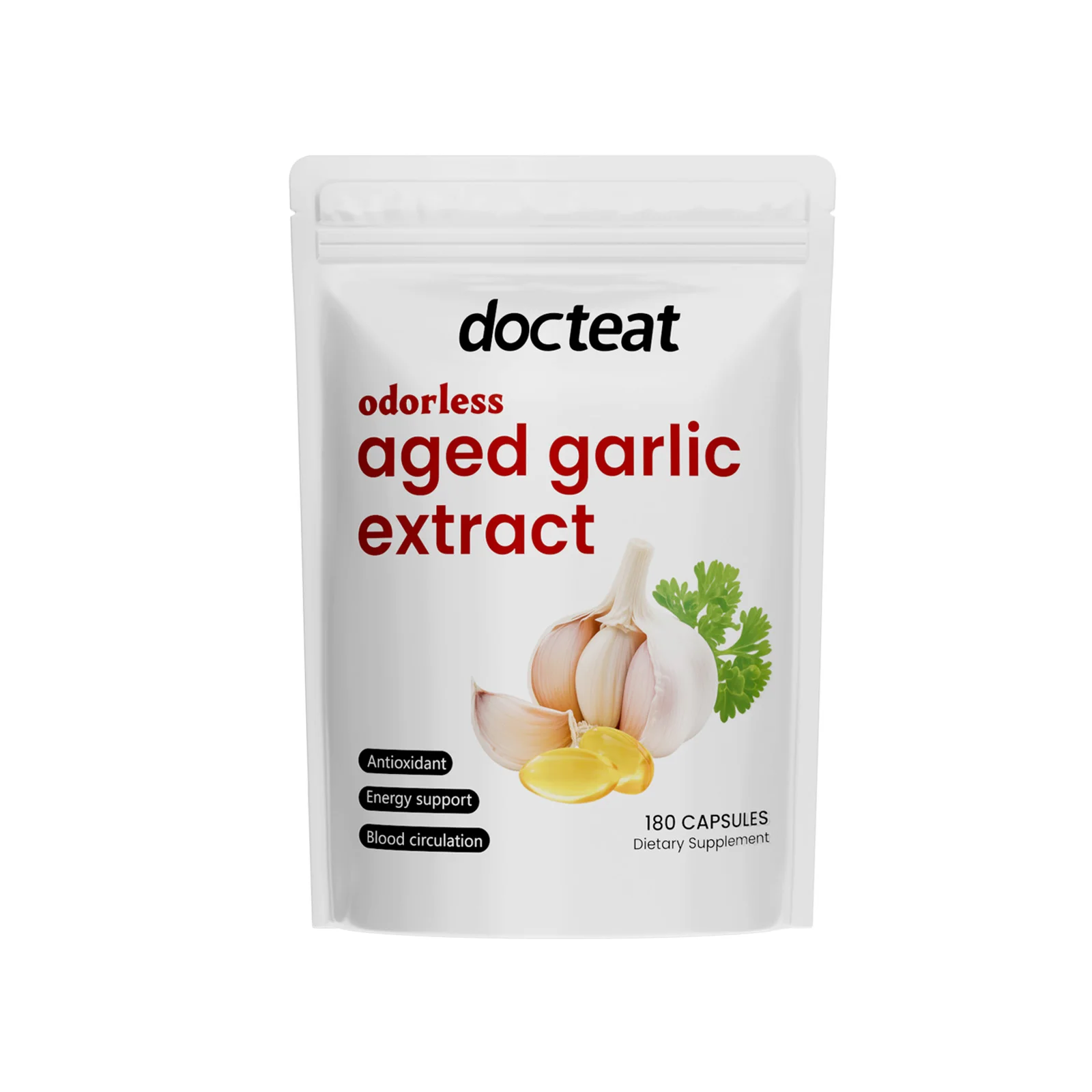 

Aged Garlic Extract (Odorless), Supports Heart Health, Supports Respiratory and Immune Health, Cleansing and Detoxification