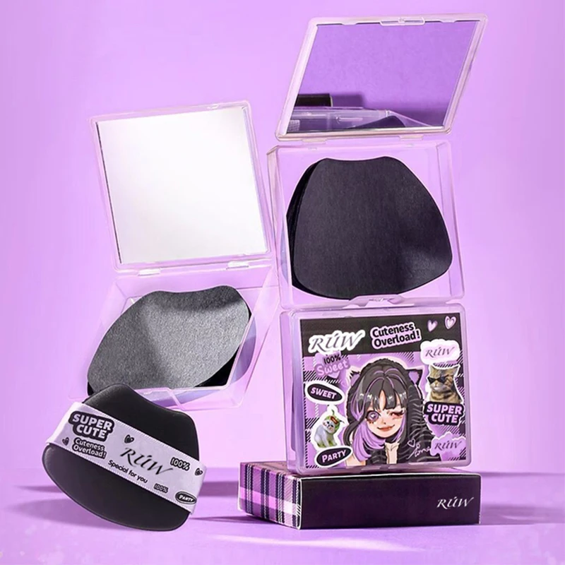 

100 SheetFace Oil Blotting Paper Matting Face Wipes Oil Control Oil-absorbing Paper With Mirror Box And Puff Face Cleaning Tools