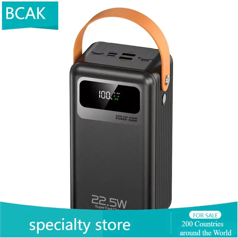 BCAK  Own Cable Universal Power Bank  22.5w Super Fast Charging Large Capacity 60000mAh Outdoor Convenient Mobile Power Supply - Image 2