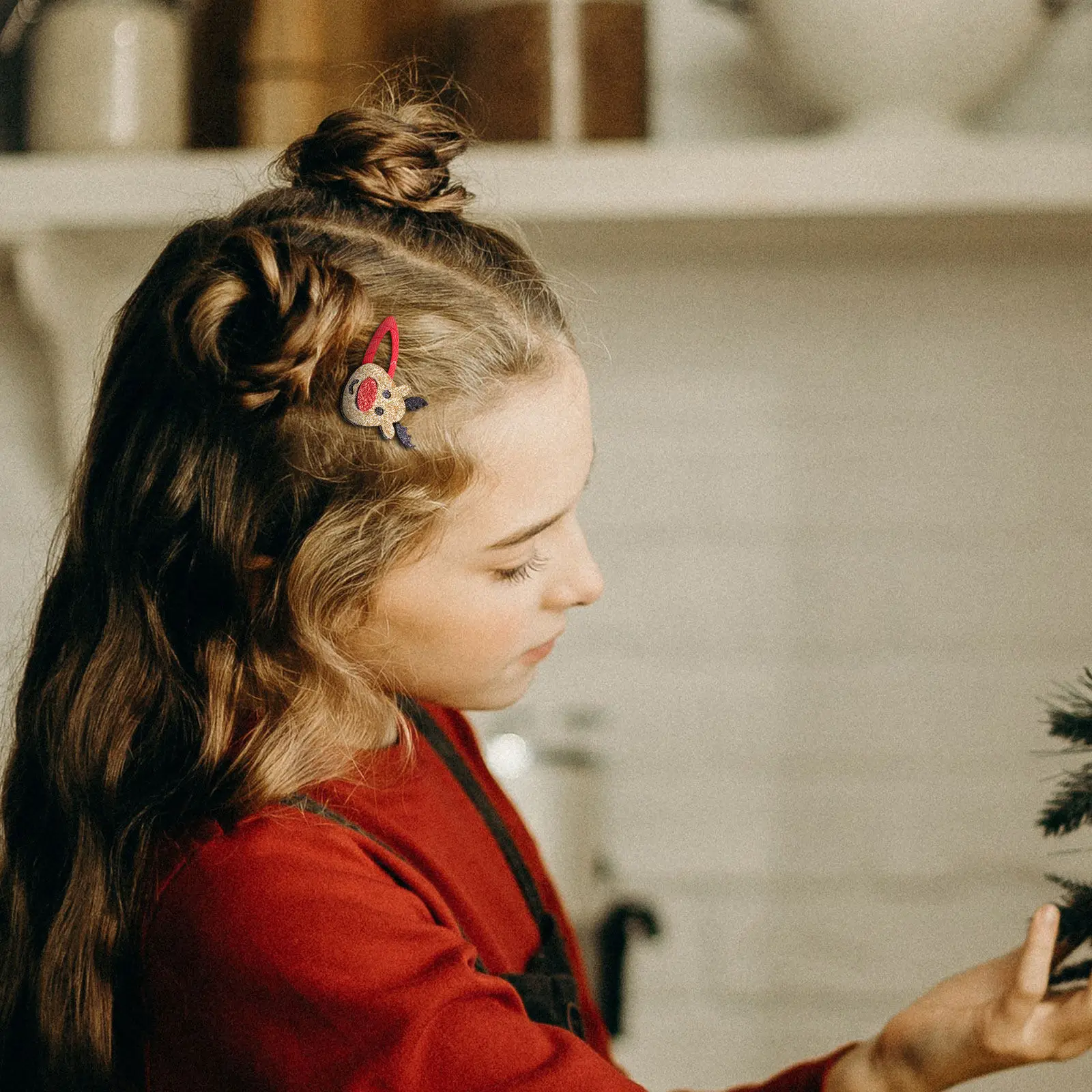 

Набор из 16 рождественских заколок для волос с пайетками, заколки-зажимы для девочек, аксессуары для волос, подарок на праздники и фестивали, детские заколки, рождественские заколки