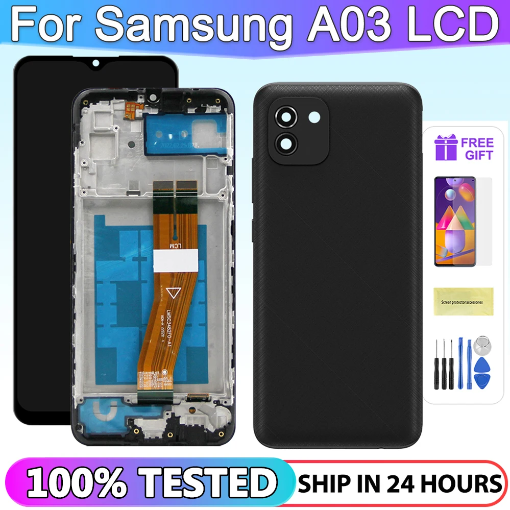 

100% Tested 6.5" LCD For Samsung Galaxy A03 A035 LCD SM-A035F/DS A035M A035F Display Touch Screen Digitizer Assembly