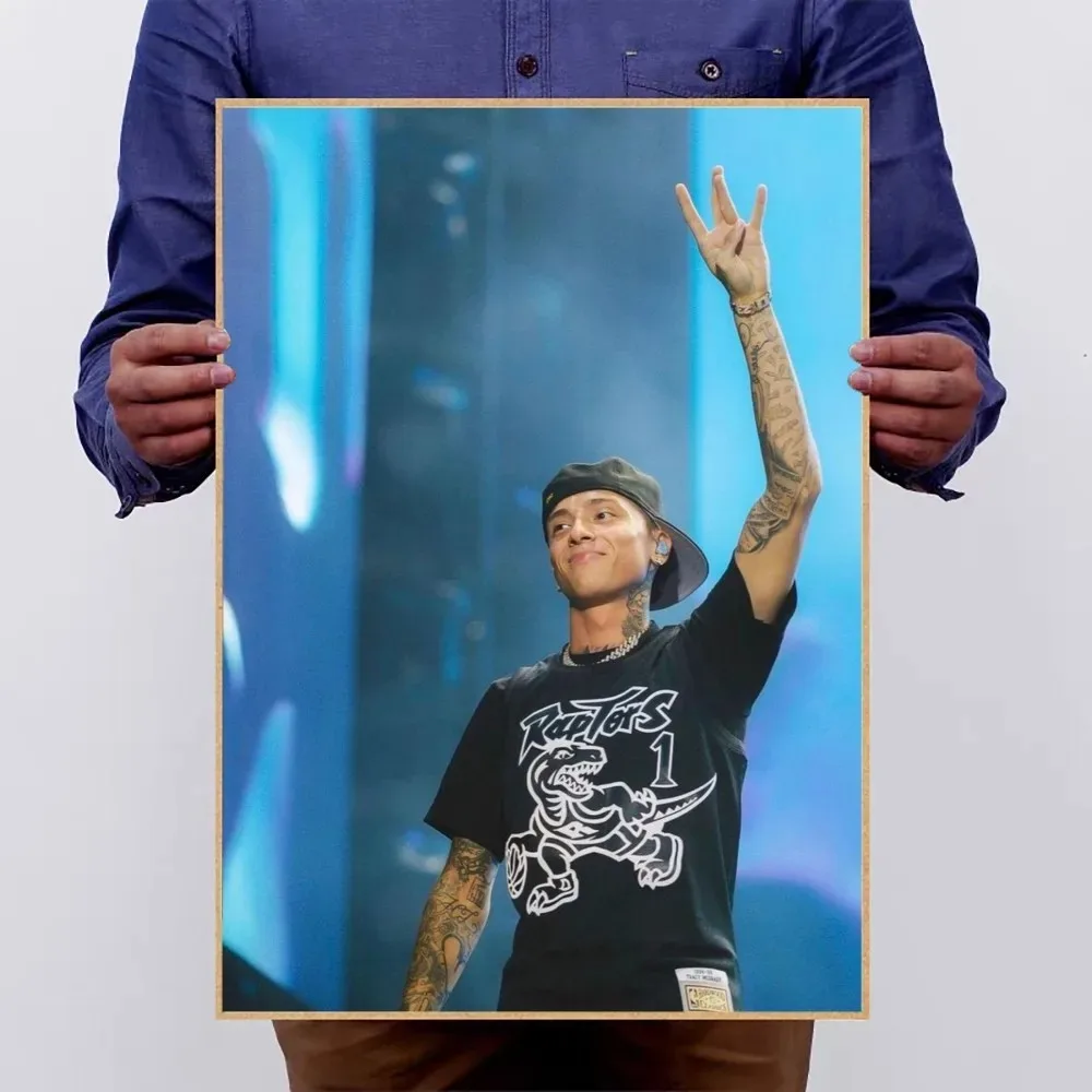 Pop Hip Hop Rapper Central Cee Poster No Framed Kraft Club Bar Paper Vintage Poster Wall Art Painting Bedroom Study Gift