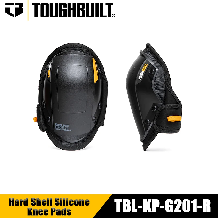 TOUGHBUILT TBL-KP-G201-R Gelfit Rocker Knee Pads Hard Shell Silicone Knee Pads Knee Protection Tool Accessories