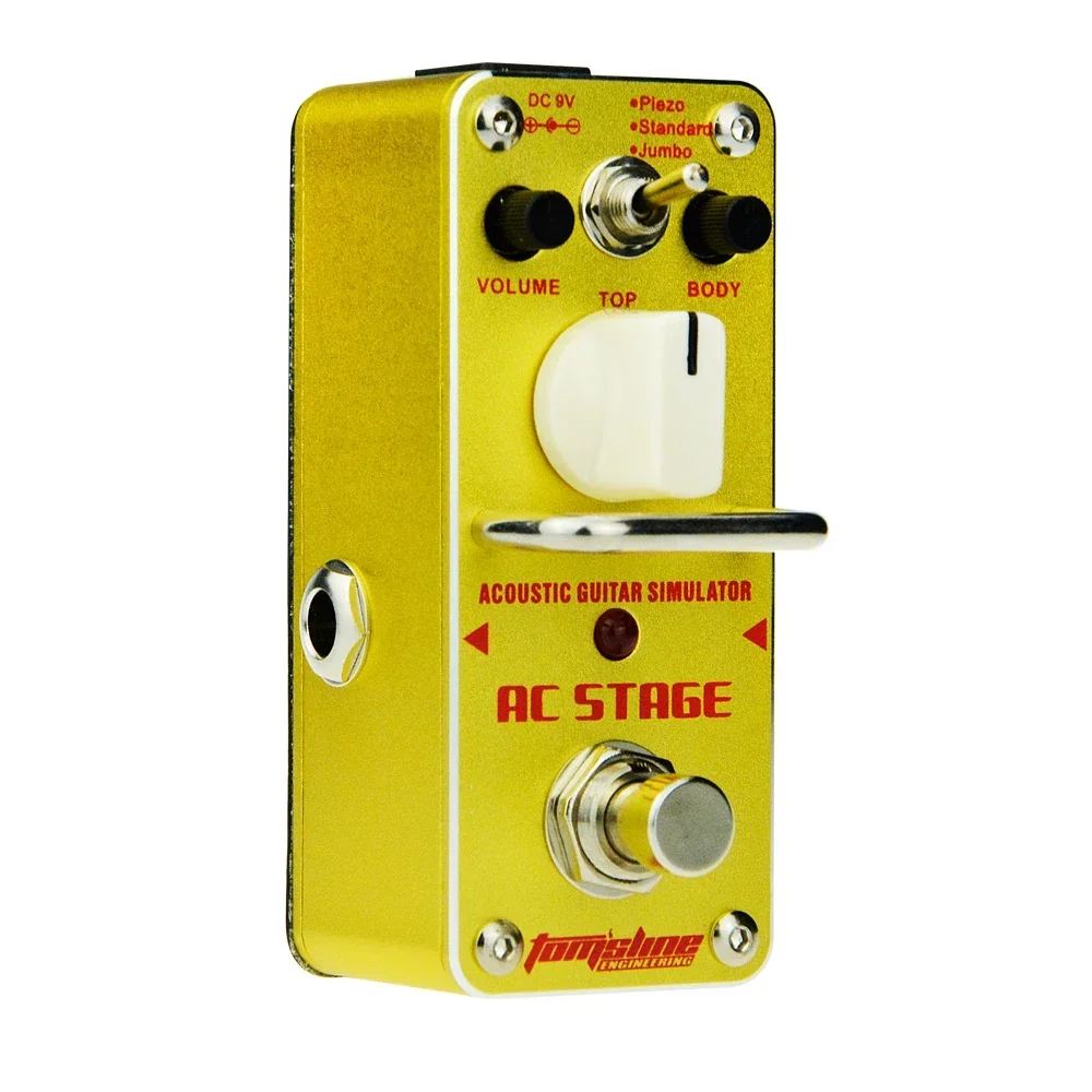 AROMA AC Stage Acoustic Guitar Effect Pedal Acoustic Simulator Effects True Bypass Pedal AAS-3 Folk Guitar Accessories & Parts