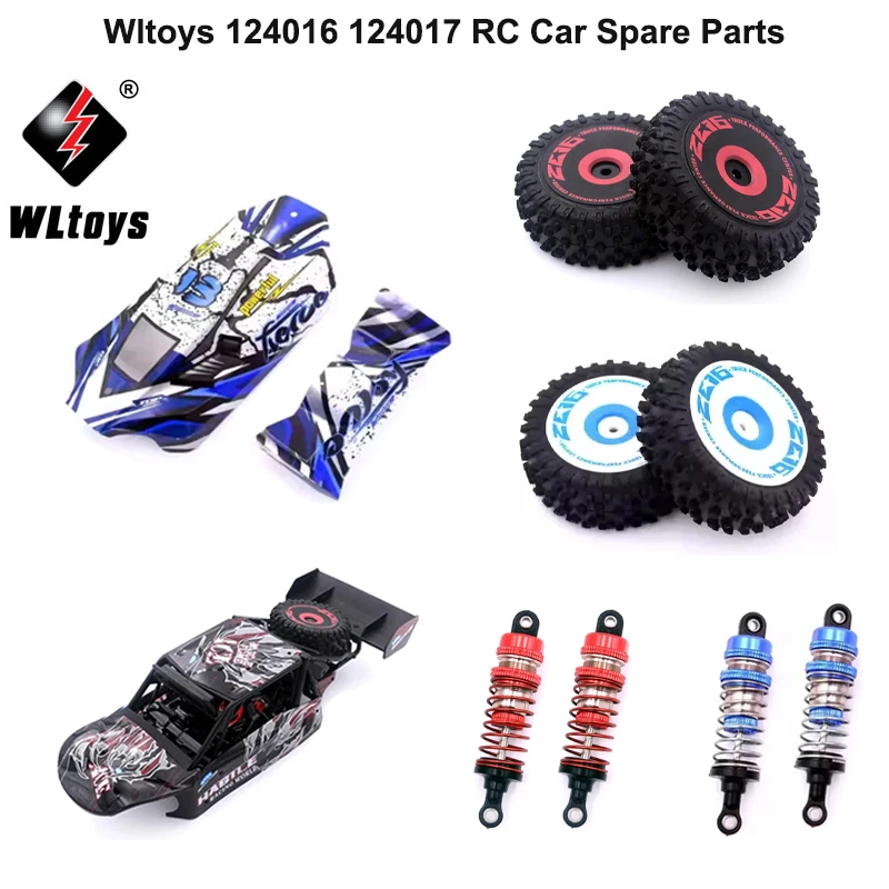 

wltoys 124016 124017 1/12 RC Car Original Spare Parts Brushless Motor Receiver ESC Swing Arm Differential Gearbox Tire Car shell