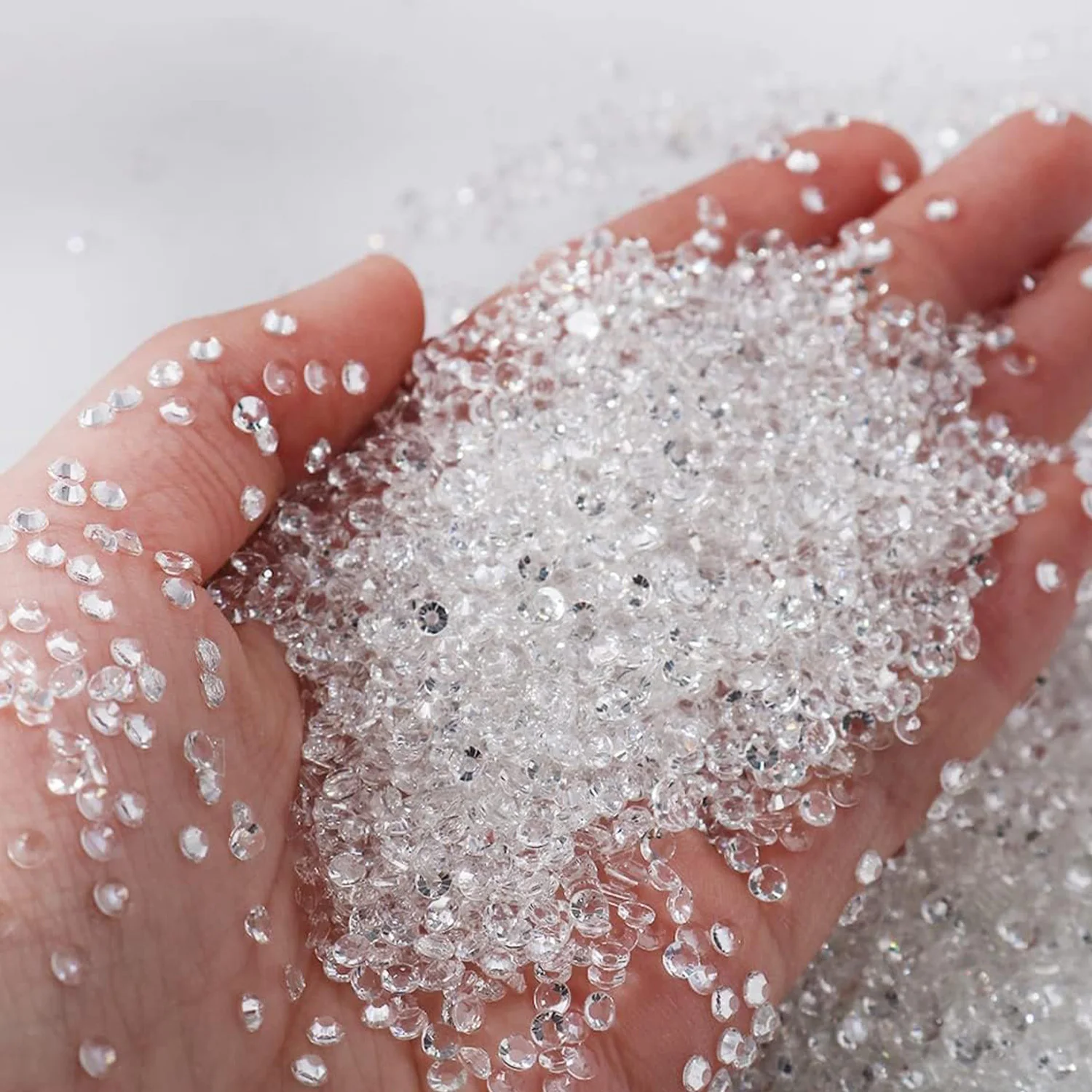 Transparente Farbige Harz-Strass-Steine 2mm 3mm 4mm 5mm 6mm Künstliche Edelsteine für Bastelarbeiten DIY Nagelkunst Charms Zubehör Steine Großpackung – Detail 3