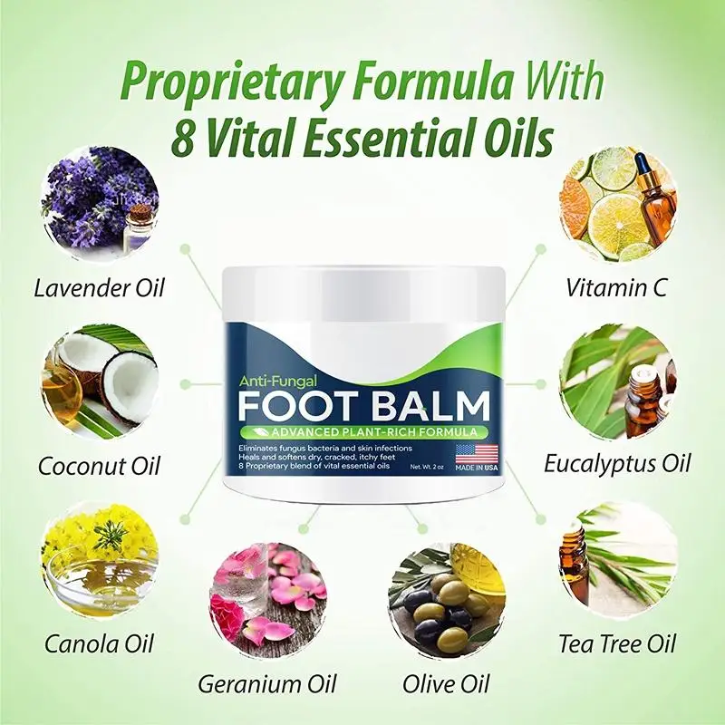 Foot Cure All-Natural Plant Foot Balm – Moisturizing Foot Care Cream for Dry Skin