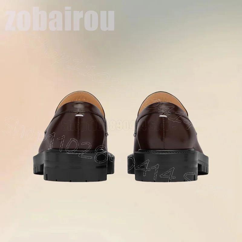 Burgandy Horse Hoof-Mocassins en cuir pour hommes, Chaussures à enfiler, Luxe, Fait à la main, ix, Banquet, Rencontres, Bureau, Décontracté, Mode, 256