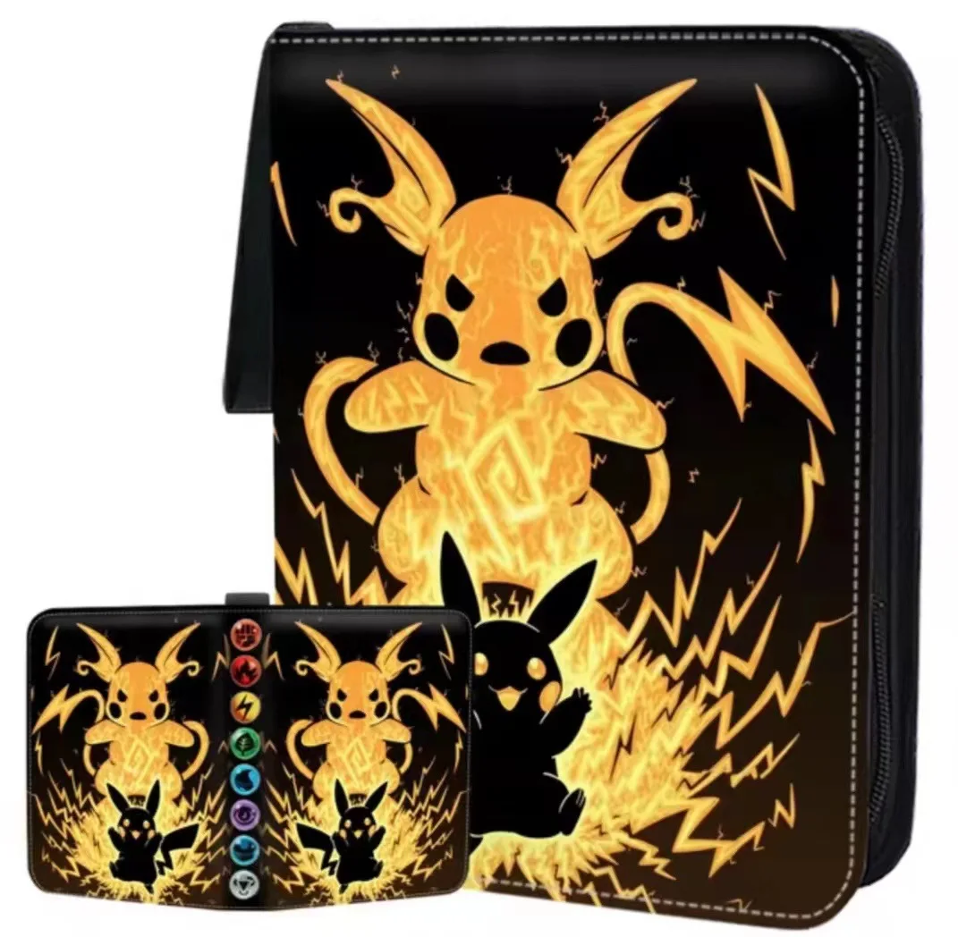 400PCS Pokemon Card Binder Photocard PU Zipper Photo Album Carte Holder Kids Toys Collection Folder Letters Cards\' Hobby Hobbies