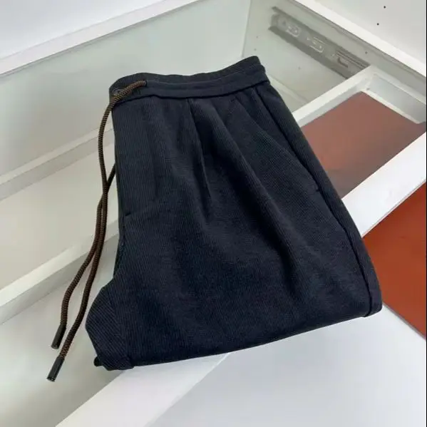 

Italian LP old money wind 25 autumn and winter wool blend elastic waist straight casual pants