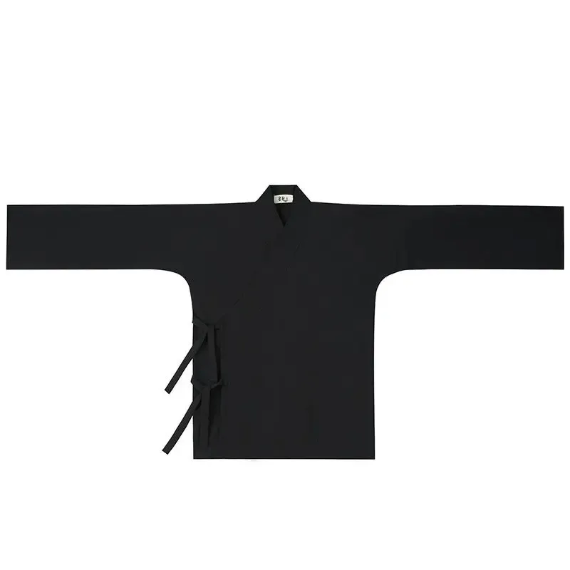 Unisex Plus Size 3XL Hanfu Lined Garment Men Women Chinese Vintage Hanfu Black Lining Shirt+Pants+Skirt Plus Size For Men