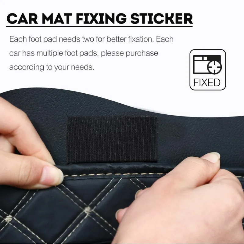 Car Foot Mats Anti-slip Fixed Stickers Self- Adhesive Fixing Invisible Tape Carpet Mat Fixed Stickers Accessories