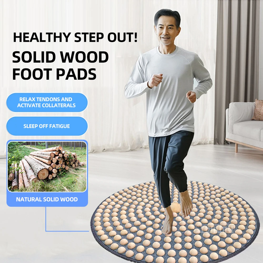 Solid Wood Foot Massage Yoga Mat Super Jogging Step on The Soles of The Feet Yoga Equipment