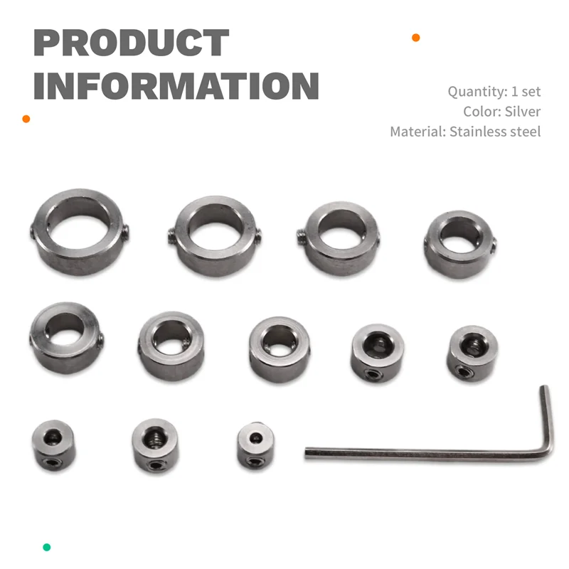 Collare per punte di arresto con profondità ABZV per trapani da 3-16 mm - Anello limite per set di punte da trapano per una perforazione accurata