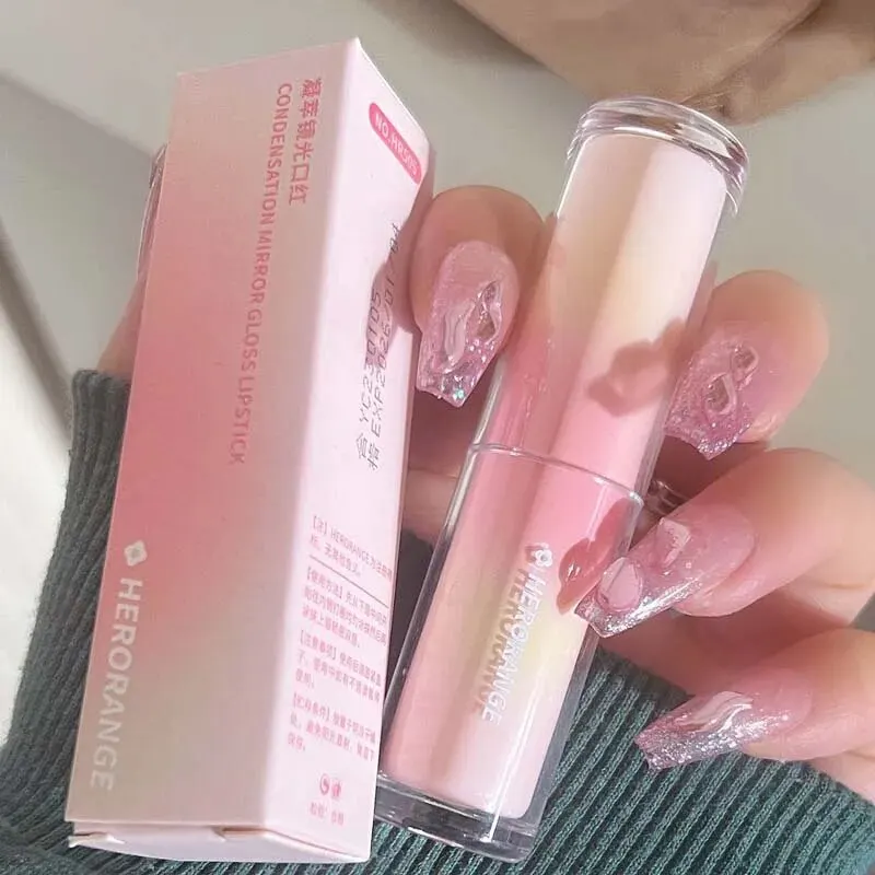 Her orange hr505lipstick ist nicht leicht zu verblassen, nicht leicht zu berühren die Glas lippe Glasur Wassers piegel wird Film