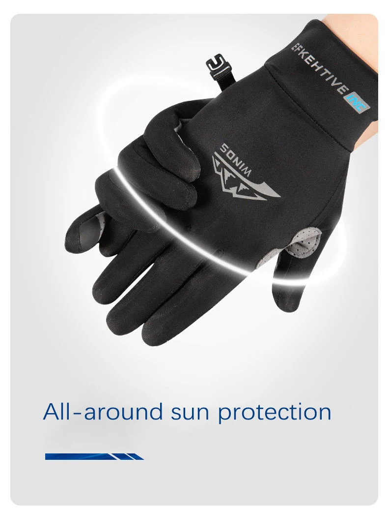 Angeln Handschuhe Eis Seide Touchscreen Nicht-Slip Fitness UV Schutz Handschuhe Männer Frauen Radfahren Sommer Motorrad Elastische Handschuhe – Detail 4
