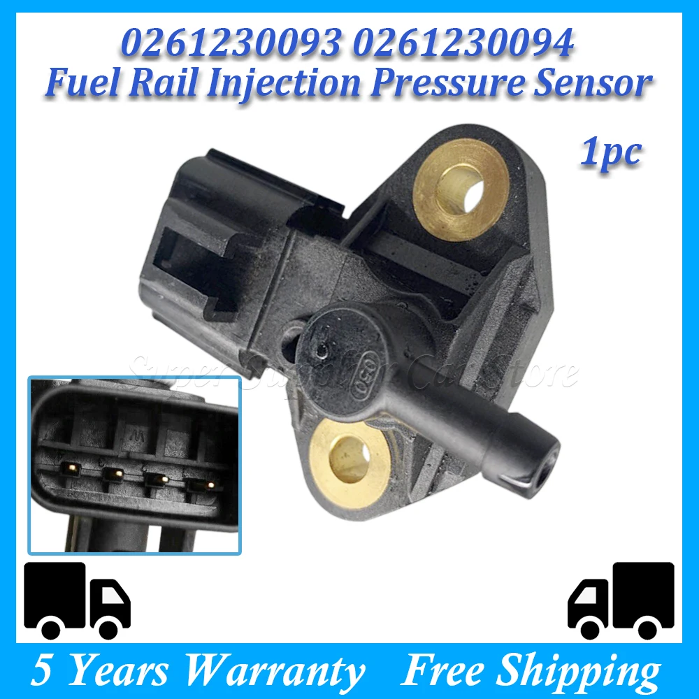 One Piece Fuel Injector Rail Pressure Sensor  For Ford Victoria Escape Explorer Maverick Mustang Crown 3F2E9G756AD