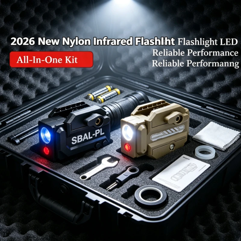 Adjustable Nylon IR Flashlight 2026 New: Hanging Type, 20mm Rail Compatibility for Outdoor CS Combat Matches
