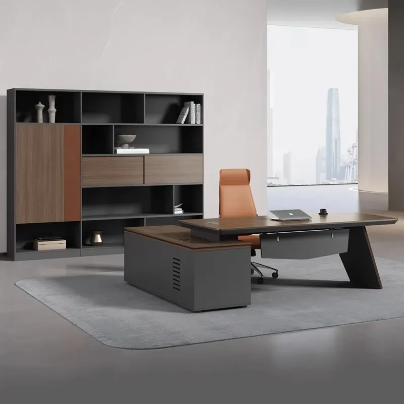 

Офисный стол и стул Boss, комбинированный стул для менеджера, офисная мебель для президента, большой стол