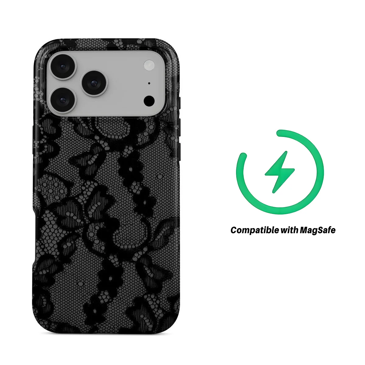 Blumenspitze 2-in-1 Doppelschichtige Magsafe-Handyhülle für iPhone 17 Pro Max 16 Pro 15 Plus 14 13 mini 12 11 16E Modische Hülle