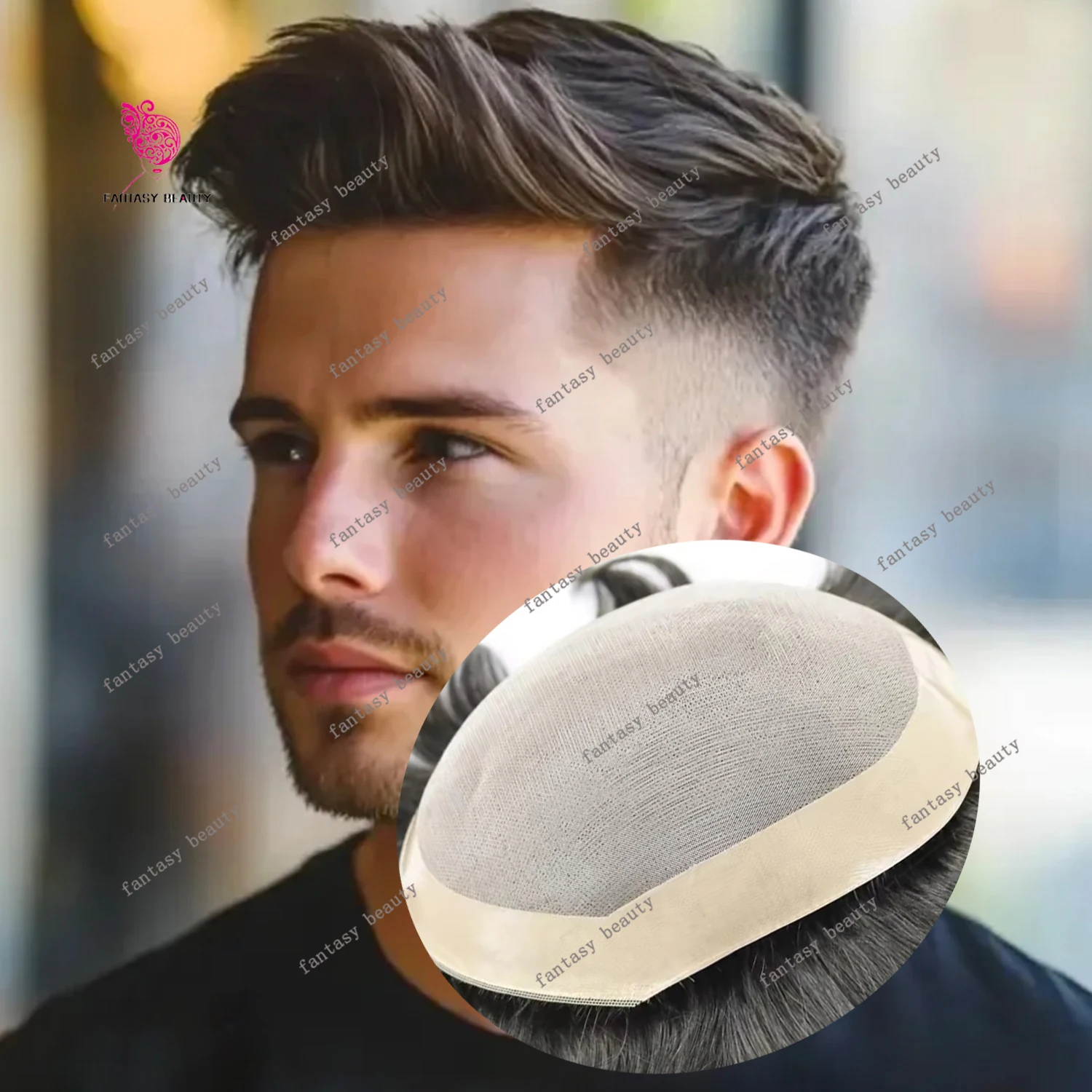 Men's Toupee Brown … - image