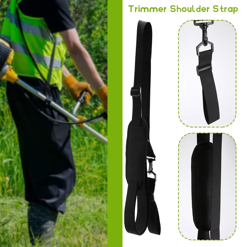 Shoulder Strap Trimmer Strap Blower Strap Weed Wacker Strap Universal For Weedeater Leaf Blower, Multi Head System