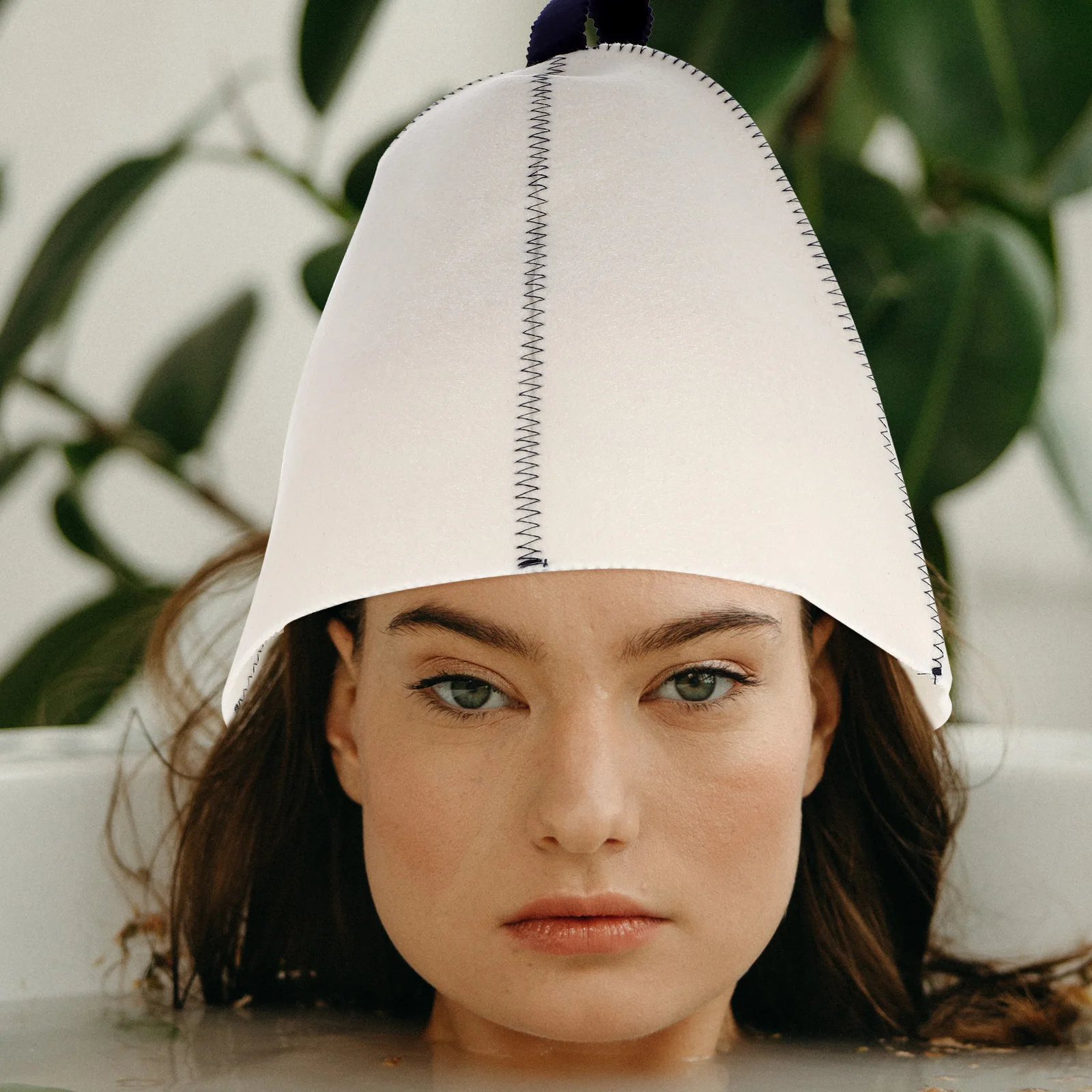 

Sauna Shower Cap Set Russian Hat for Women Felt Women's Hats & Caps Household Miss