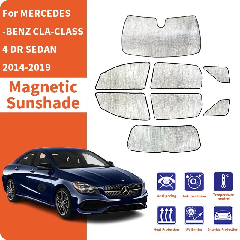 Car Window Sunshade Anti-UV Car Sun Window Visors Sunshade Covers Accessories For MERCEDES-BENZ CLA-CLASS X117 SEDAN 2014-2019