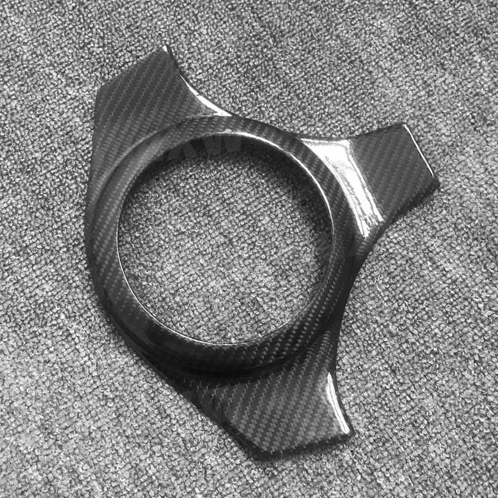 Carbon Fiber Automobile Steering Wheel Cover Decorative Parts for Mitsubishi EVO 7 8 9 2003-2006 Car Styling - view 5