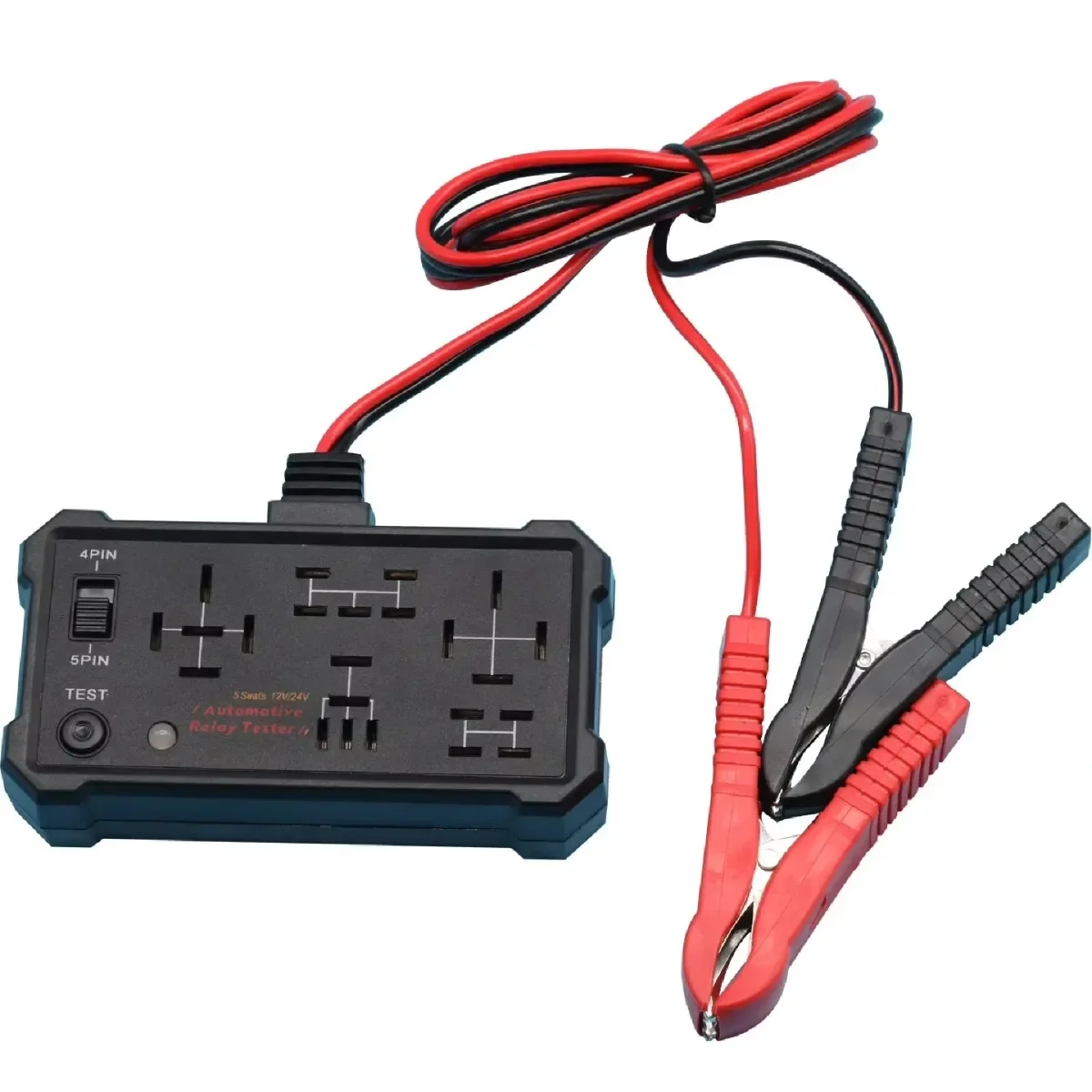 12V 24V New Relay Switch Test 4-pin and 5-pin Relay Tester Battery and Switch Testing Tool Car Relay Tester Battery Test