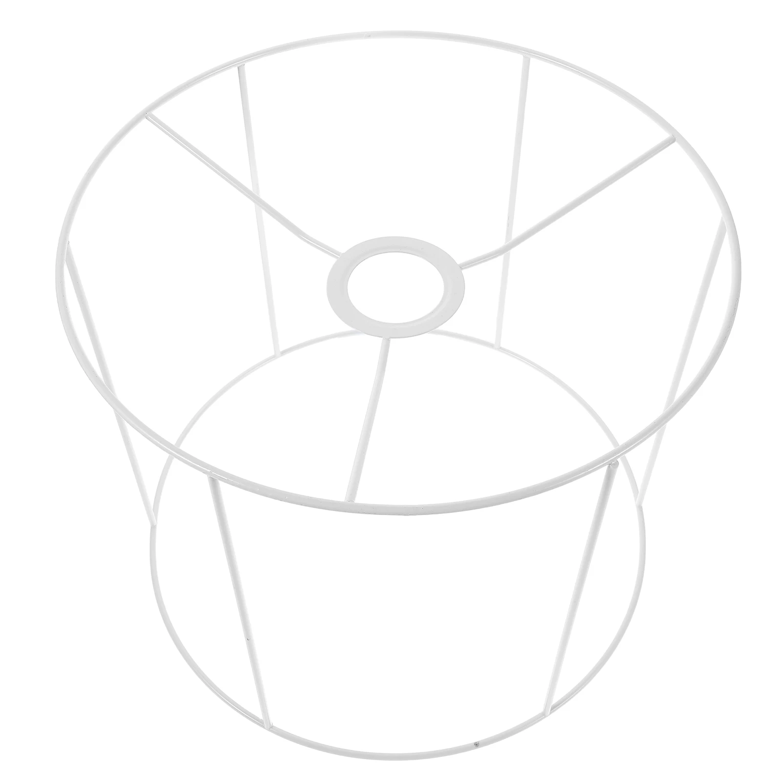 

28X28X21.8Cm Round Lamp Shade Frame Iron Diy Lampshade Cage For E27 Socket Table Pendant Lighting Fixture Home Decor Commercial