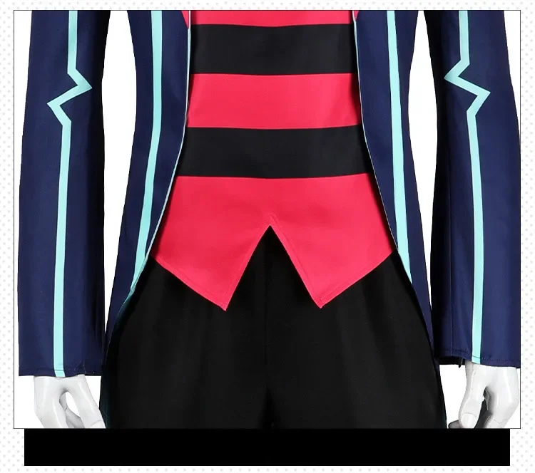 جديد أنيمي فوكس هازبين تأثيري حلي التلفزيون الشيطان موحدة فندق كوس دعوى هالوين كرنفال دور اللعب حفلة مخيف الزي مجموعة #4