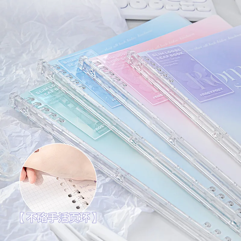 40 Sheet Fashoin Notebook Ins Simplicity Butterfly Gradient Color Scrapbook Jounral Kawaii B5 Binder Notepad Student Supplies