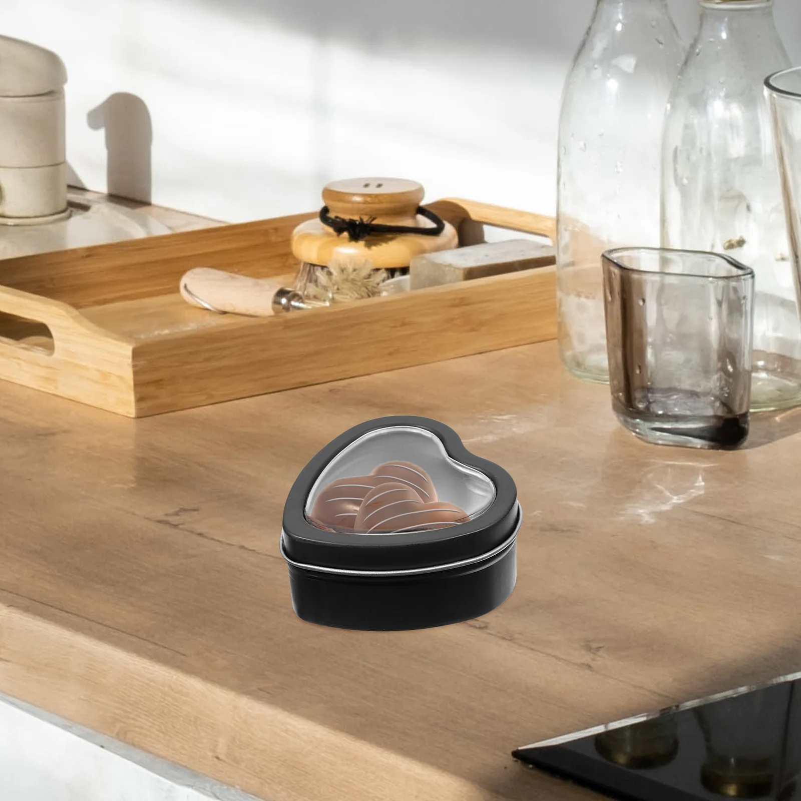 

10Pcs Heart Shaped Candy Boxes Wedding Party Favor Storage Portable Candy Container Gift Packaging Box for Valentine Birthday