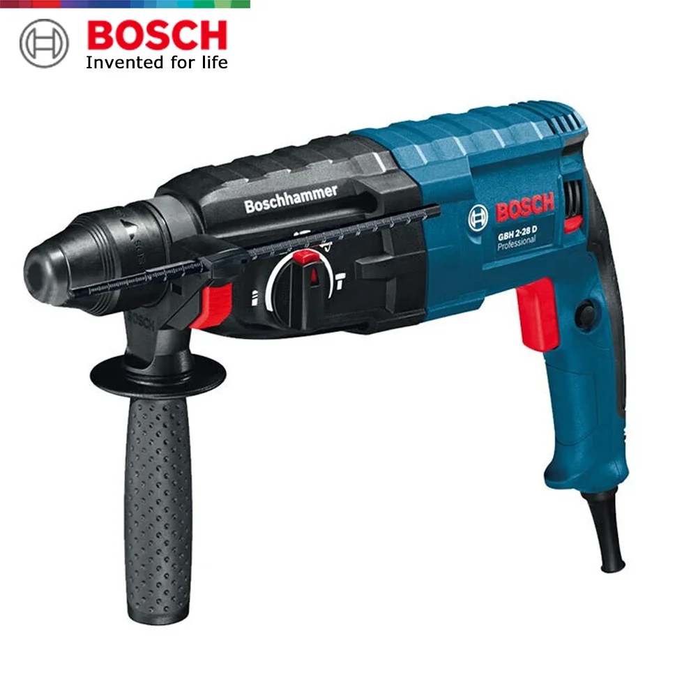 Bosch GBH2-28D Rotary Hammer Drill 28mm SDS plus Electric Hammer 820W AC220V Multifunctional Impact Electric Power Tool